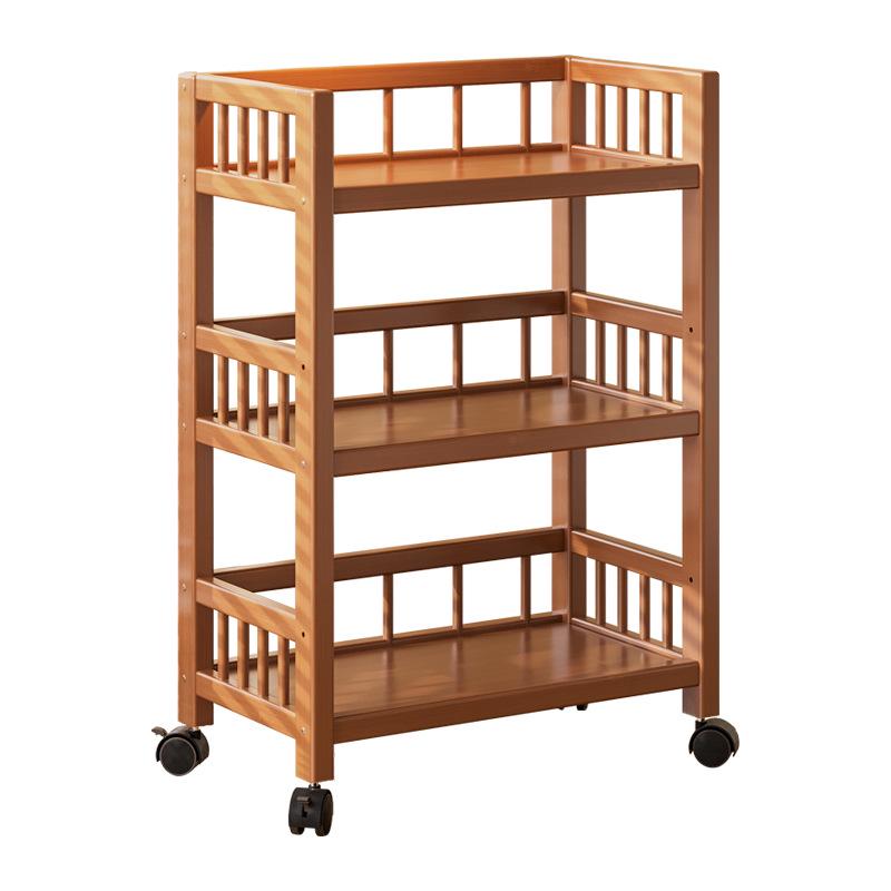 Mobile Multi-Layer Snack Storage Trolley for Kitchen