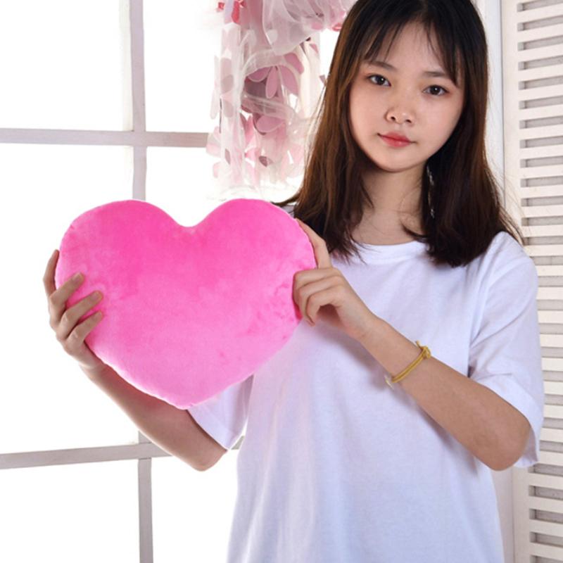 20/30Cm Heart Plush Toys Soft Cute Fuzzy Throw Pillow Toy Lovely Gift For Birthday Valentines Day Soft Stuffed Pillow
