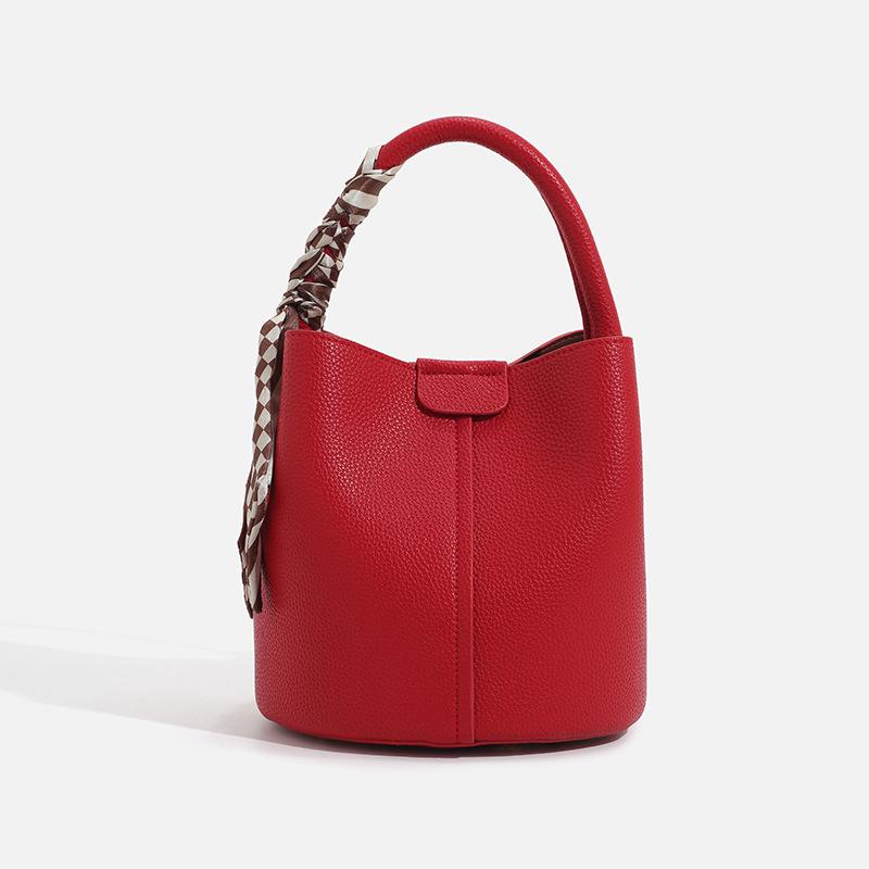 2025 Versatile Women's Fashion Scarf Bucket Handbag & Crossbody Bag