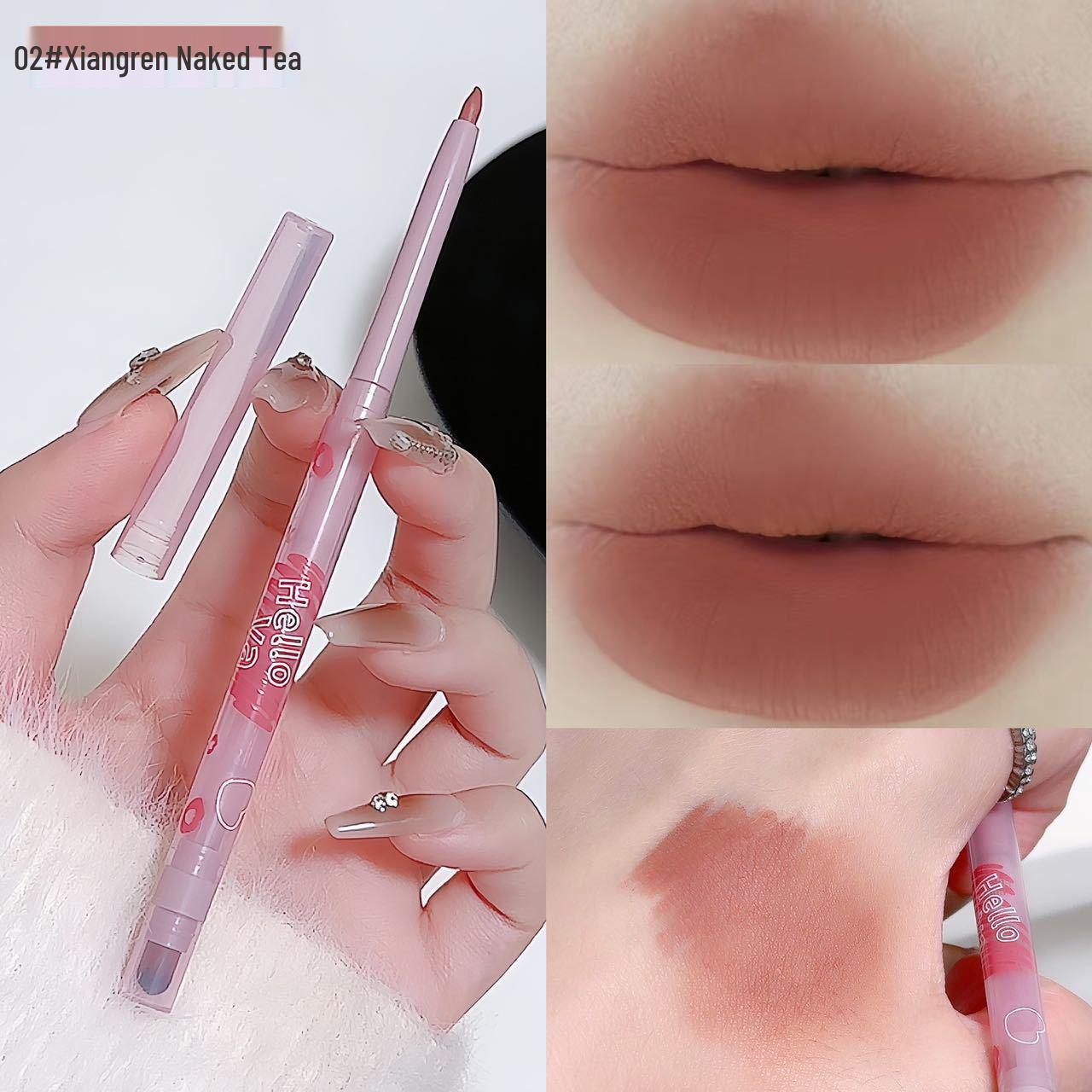 

Привет, карандаш для губ и теней с двойным концом Ya Mist-Finish: Стойкий, Пигментированный, Матовый, Многофункциональный, Подходит для начинающих (Оттенок 1021) 330mg