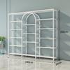 Multi-Function Light Luxury Nail Polish & Skincare Display Shelf for Beauty Salons