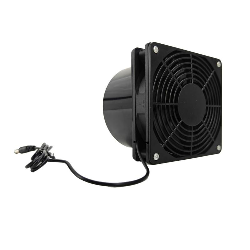 Solar Propelled Ventilation Fan ABS Plastic Detachable Plan Exemplary For Greenhouses Hydroponics Offices