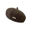 Versatile beret female autumn and winter casual painter hat solid color hat warm street girl pumpkin hat