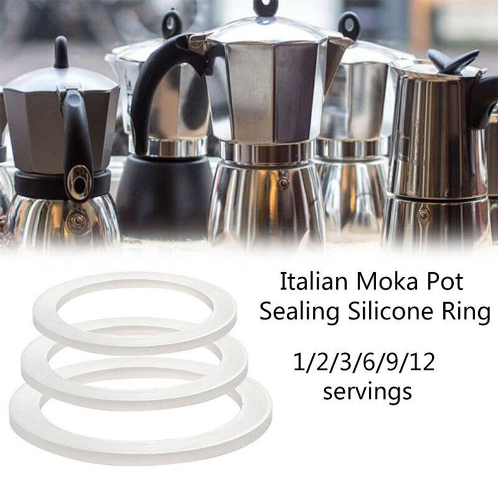 1 Pcs Replacement Gasket Seal For Coffee Espresso Moka Stove Pot Top Silicone Rubber Coffee Makers Replacenent Part