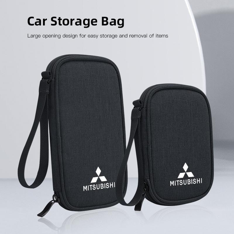 Car Storage Bag Fabric Multi Organizer Pocket Auto Interiors For Mitsubishi Eclipse Lancer Outlander Pajero ASX Colt I200 Star
