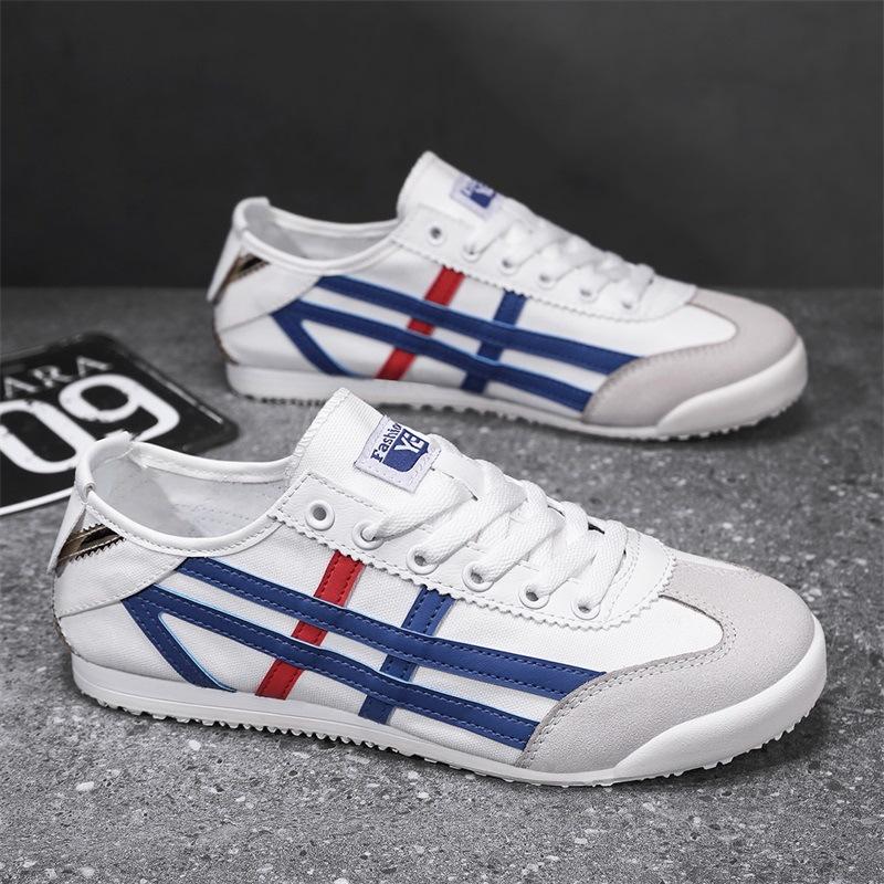 Forrest Gump wind 2025 summer new lightweight canvas men's shoes men's versatile lazy shoes couple low-top casual board shoes