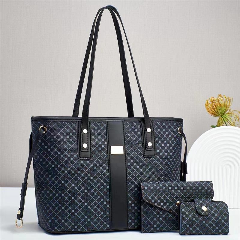 High Quality Soft Pu Leather Female Tote Bags Luxury Shoulder Crossbody Bag for Women 3Piece Set Women's Versatile Handbag