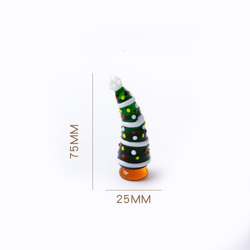 Christmas Glass Ornament Christmas Tree Santa Claus Creative Cartoon Desktop Ornament Car Ornament Decoration Gift