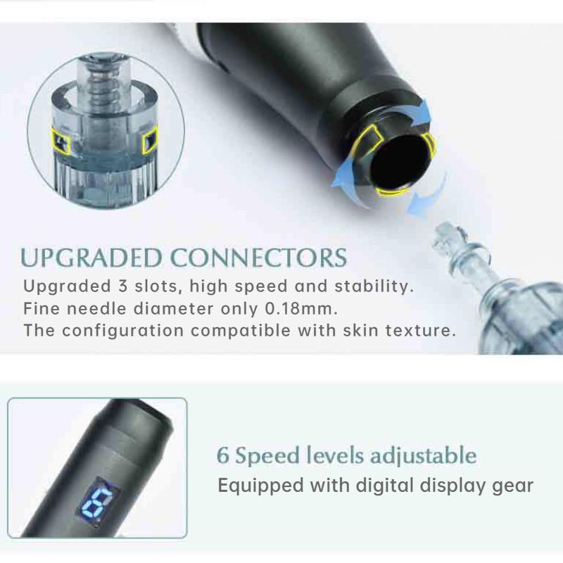 Elektrische Mikronadel Verstellbare Nadel Mit Digitalanzeige Rutschfestes Design Nadellänge Kann Verstellbar Mikronadel-Applikator