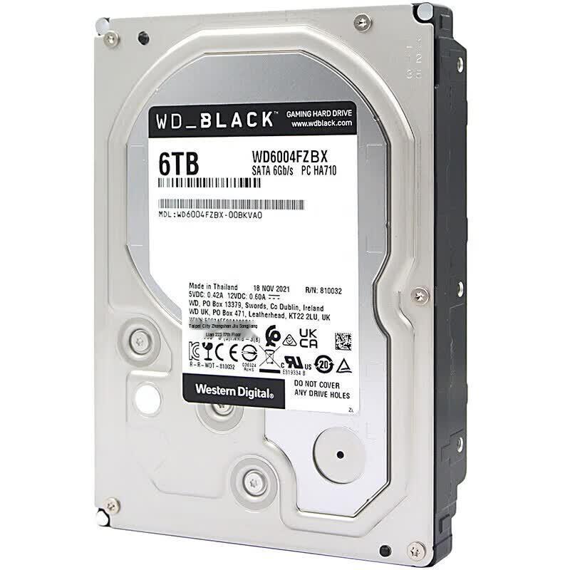 Western Digital WD Black 6TB Desktop Hard Drive