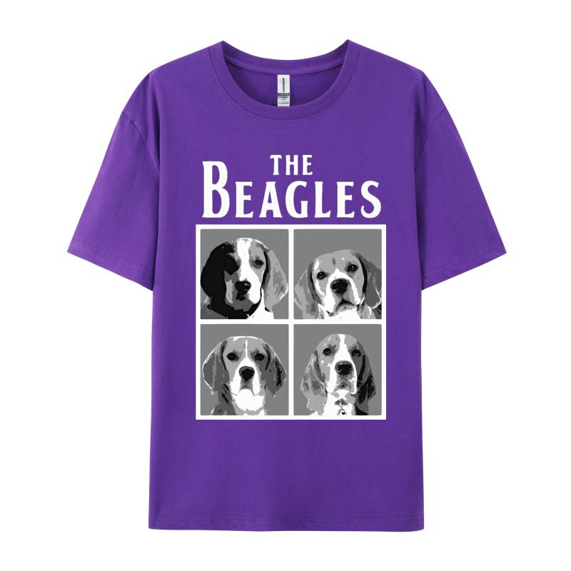 Cute Beagle Dog Tshirt The Beagles Animal Lover Tshrit Unisexs Cotton Tshirt Birthday Short Sleeve 2024 Fashionable Top Tees