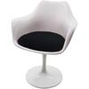 AlegolT 1/6 Chair White with Black Cushion Rotating Doll Figure Chair