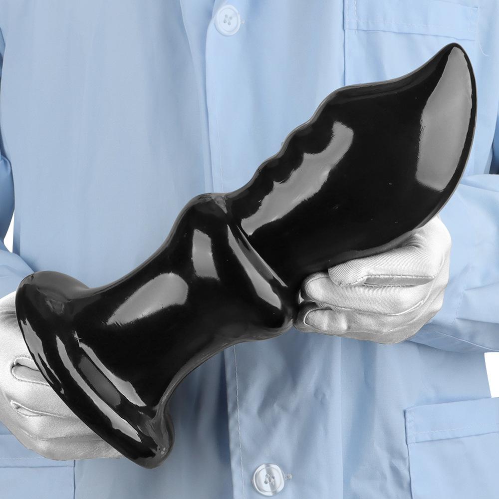 Extra Large Black PVC Butt Plug Anal Sex Toy Dildo Masturbator Big Dick Gay Fisting 18+