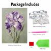 Pearl painting kit DIY purple iris flower artistic home decoration painting