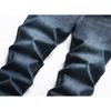 Original European And American Men'S Business Small Straight Tube Elastic Badge Denim Pants