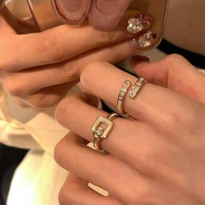 1pc Temperament Perlmutterfalter Strass Ringe für Frauen Paare Jahrestag Hochzeit Schmuck Zubehör Geschenk