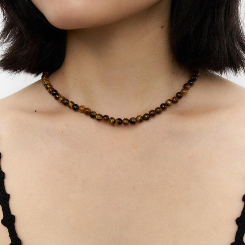Geegee Tiger Eye Gem Necklace - 6mm