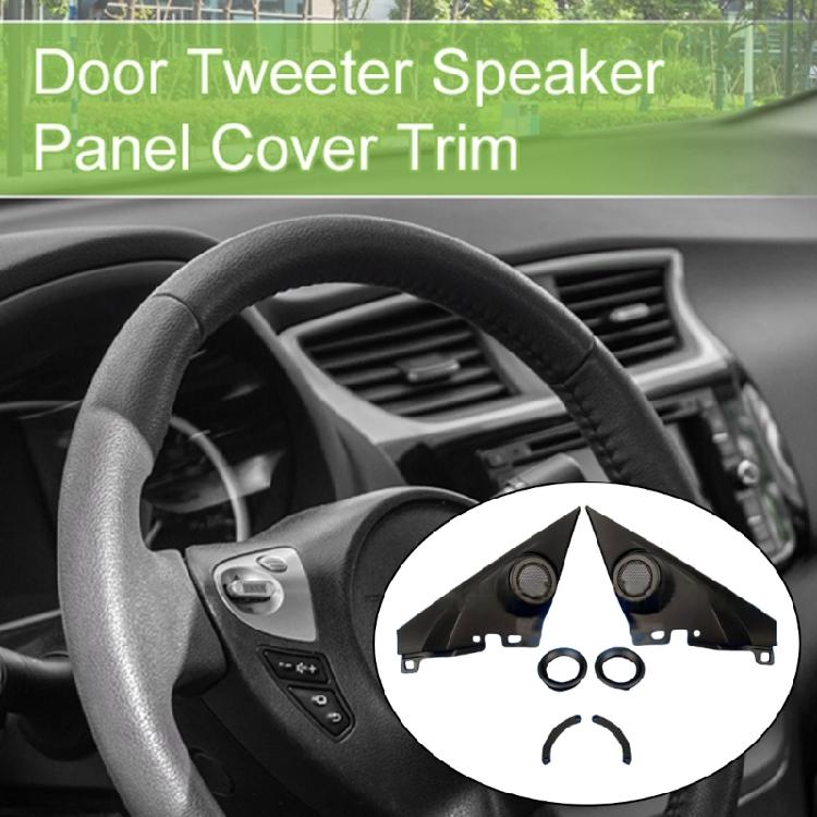 Door Tweeter Speaker Panel Trim Interior Door Sound Trim Windproof Speaker Panel Pair for Automotive Application