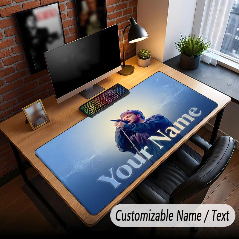 Custom Name Extended Mouse Pad,Alex Warren Gaming Desk Mat For Home Office Desktop Decor
