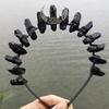 Quartz Crystal Crown Handmade for Head Hoop Luxury for Head Accessory Gothic Baroque Vintage Headwear for Parties Festiv