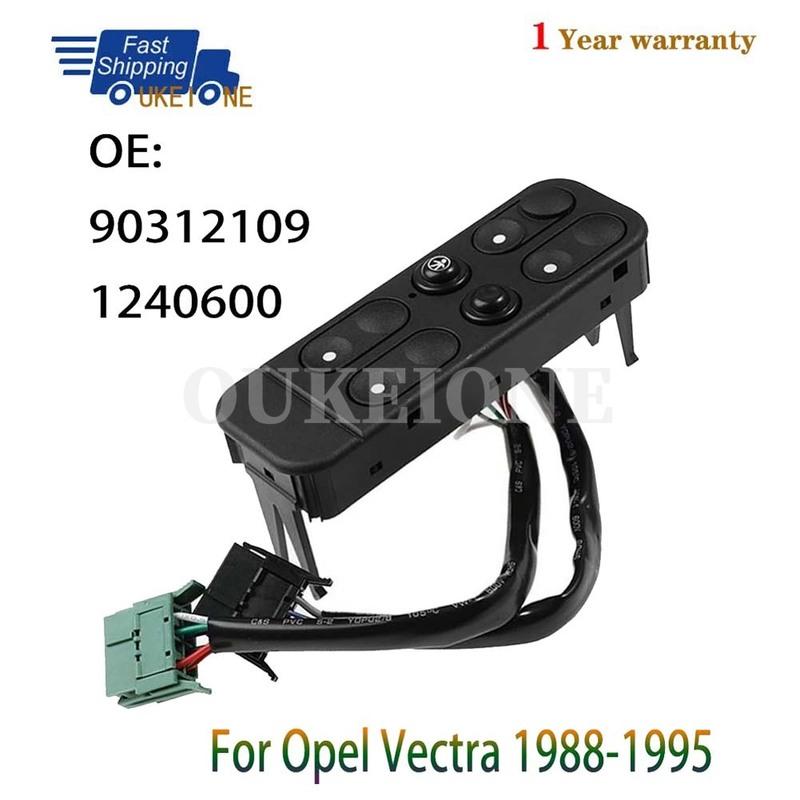 

90312109 For 1988 1989 1990 1991 1992 1993 1994 1995 Opel Vectra Front Electric Power Lifter Window Switch Button Car Parts