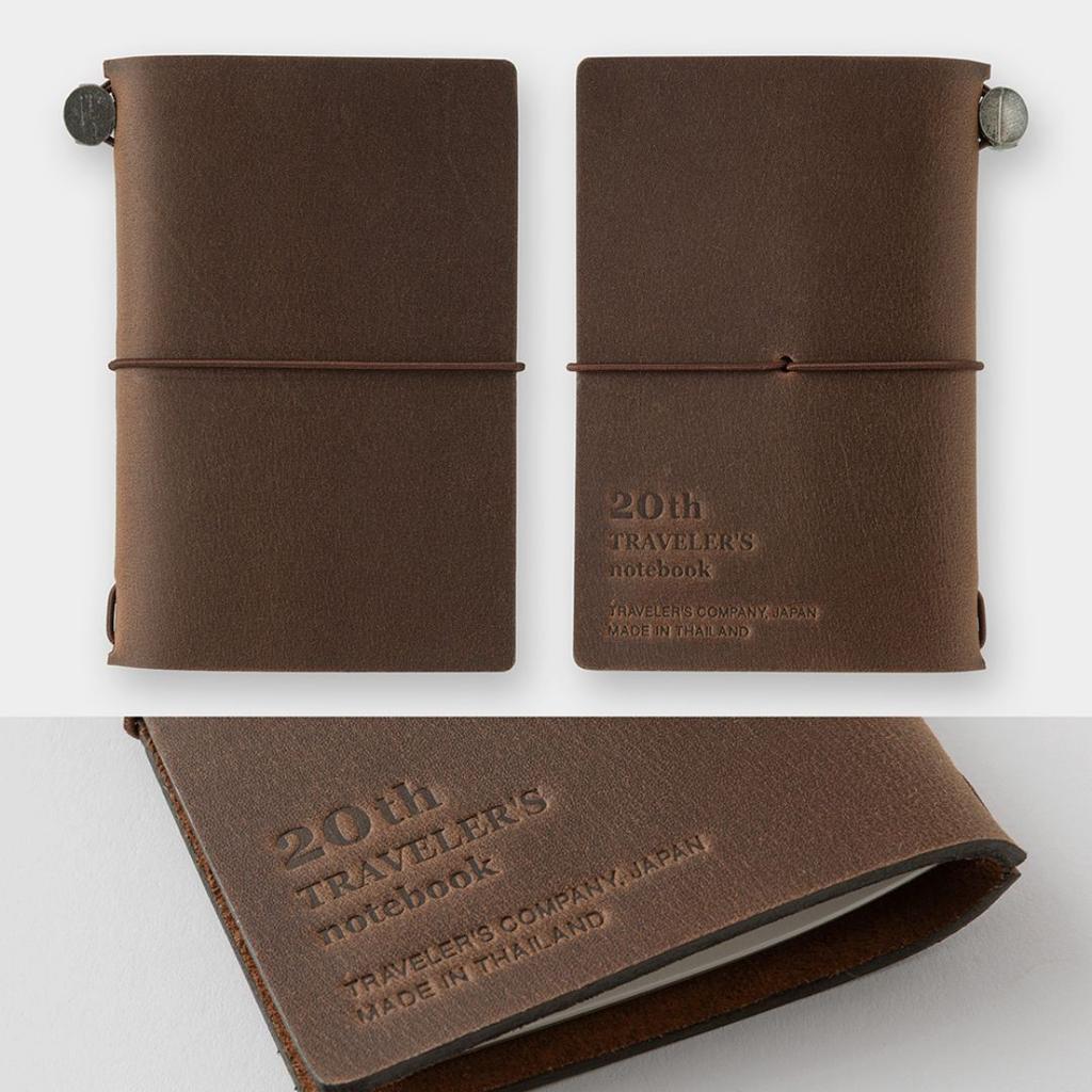 TRAVELERS Notebook Limited Card Size 20th Anniversary Set Brown JP