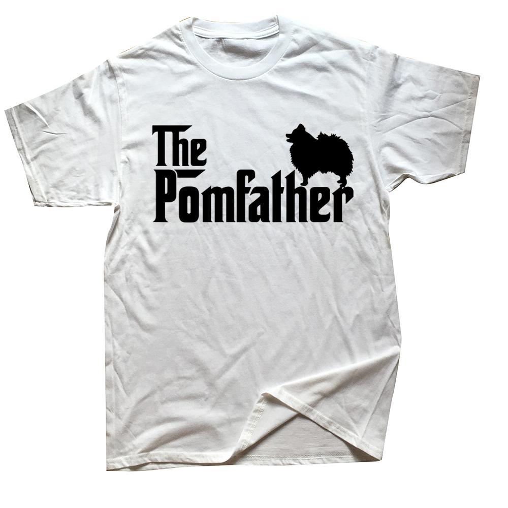 Pomeranian Father Dad The Pom Father Dog Lover T Shirts Streetwear Short Sleeve Birthday Gifts Summer Tshirt Mens Clothing