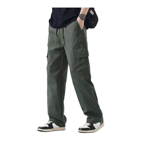 [xulee] Cargo Pants, Long Pants, Cool Feeling, Summer Clothes, Men s, Water Absorbent, Quick Drying, Breathable, Thin, Cool Feeling, Trousers, Easy