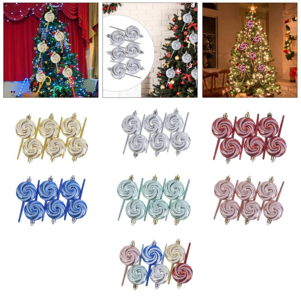 Christmas Candy Lollipop Set Xmas Tree Decoration Charm Gift Christmas Hanging