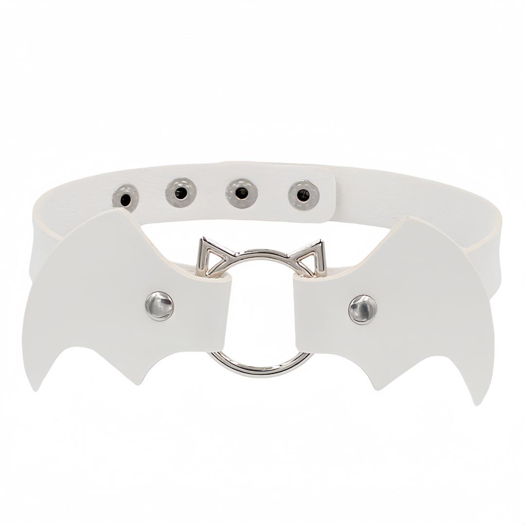 

Punk Bat Vampire Leather Collar Necklace - Trendy Halloween & Christmas Clavicle Chain