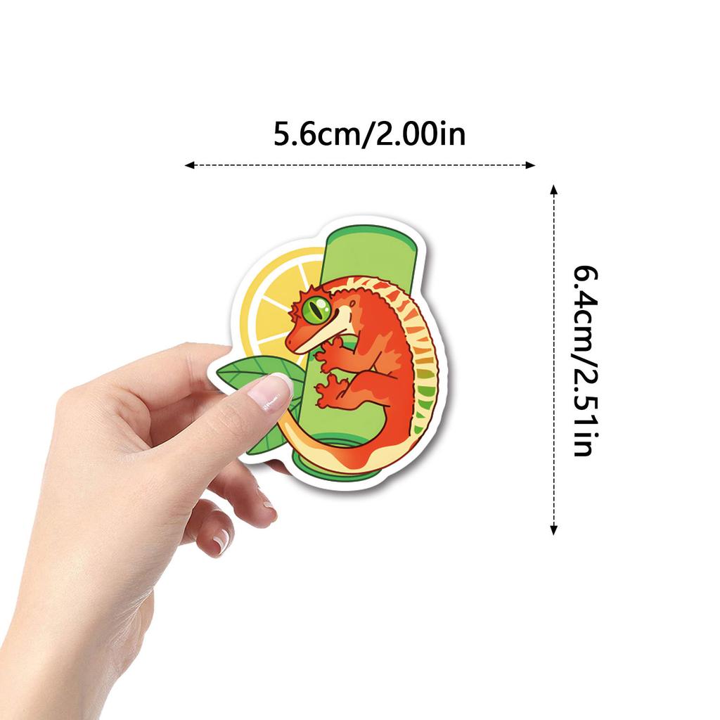 55 New Lizard Lizard Graffiti Animal Stickers Decorative Suitcase Mobile Phone Waterproof Stickers