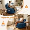Übergroßer Sitzsack für Erwachsene, Riesiges Bodensofa aus Memory-Schaum, Großes Faulsofa
