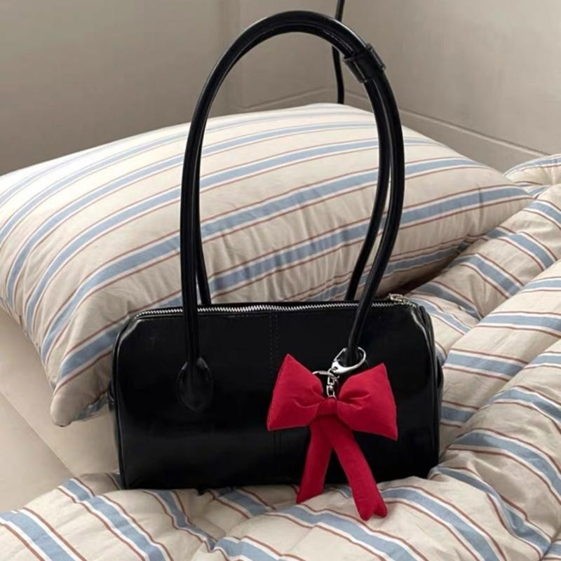 Practical Bowknot Keyring Mobile Phone Accessory Pendant Cute Backpack Decorations Soft Bag Charm for Handbag Wallet Car