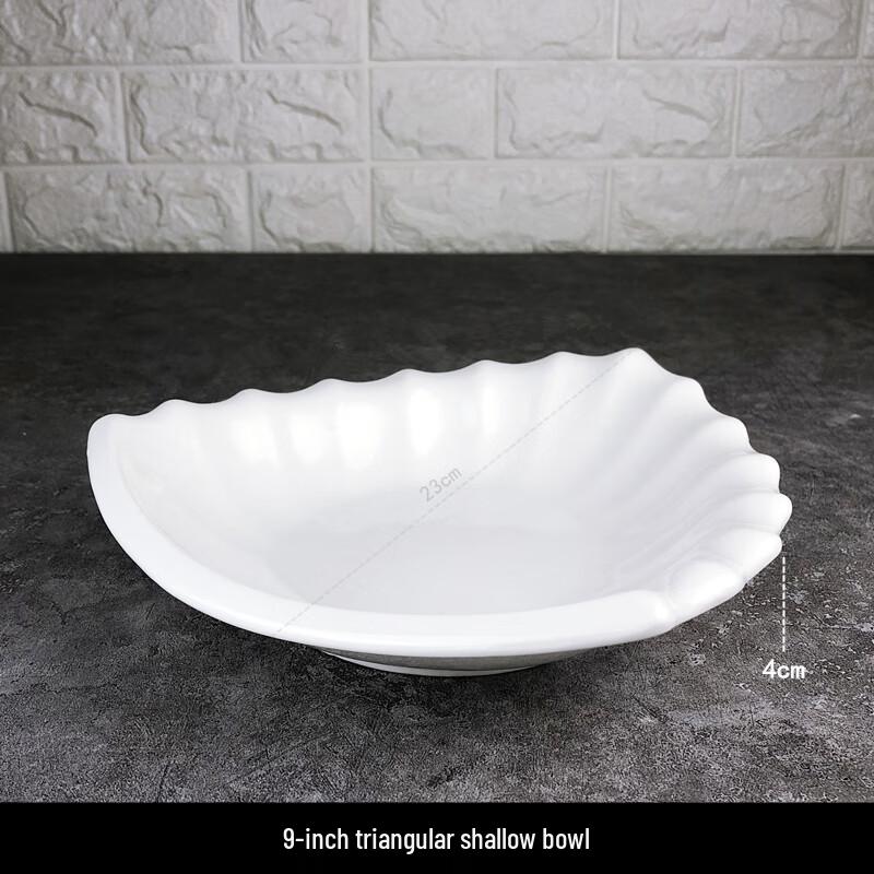 Qianxing Pure White Ceramic Multi-purpose Bowl