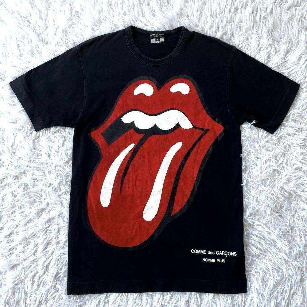 Comme Des Garçons Hompleus Rolling Stones T-shirt Made in Japan 89 New