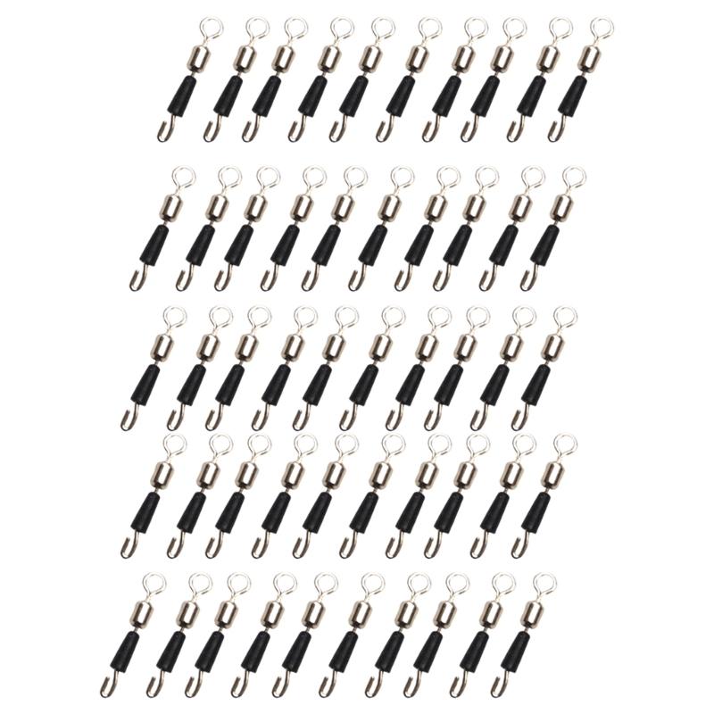 

Fishing Barrels Swivels, High Strength Rolling Balls Bearing Snap Lures Connector Clip, Saltwater or Freshwater Fishing