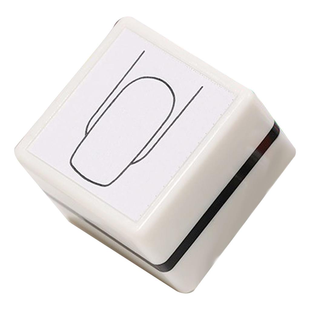 Tampon à motifs pour ongles Beau Clair Délicat Portable Tampon d'entraînement pour nail art pour s'exercer