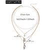 Collier pendentif tendance en alliage avec goutte en acrylique, idéal pour l'été