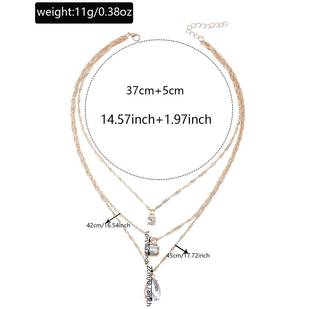 Collier pendentif tendance en alliage avec goutte en acrylique, idéal pour l'été