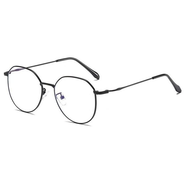 Round Anti Blue Light Glasses Women Men Classic Square Metal Eyeglasses Frames Transparent Computer Glasses Oculos Feminino