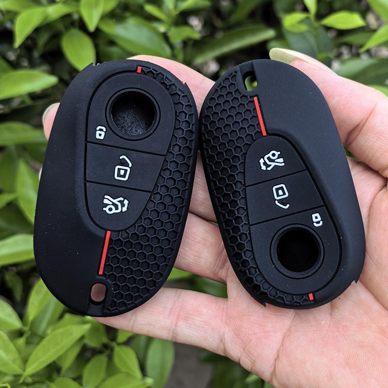 Silicone Auto Smart Key Fob Cover Case Remote Fit For Mercedes Benz C S Class W206 W223 C260 C300 S400 S450 S500 Maybach 3 Buttons