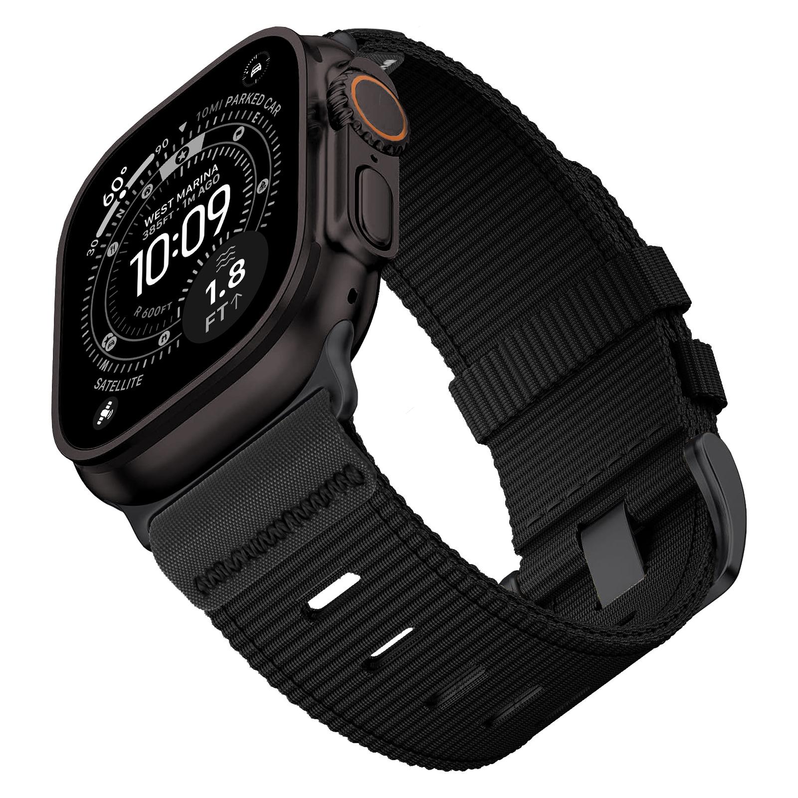 

Sport Strap for Apple watch Bands 49mm 46 45 44 42 mm Canvas Nylon Bracelet Correa Belt iWatch Series SE 11 10 9 8 7 6 5 Ultra 3 38 40 41 s11-42mm&L