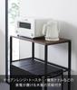 Yamazaki Jitsugyo Separation Trash Can Rack Black X X Tower Trash Top Storage Range Rack Kitchen Rack 1667 (Yamazaki) W57.8 D36.5 H84.4cm
