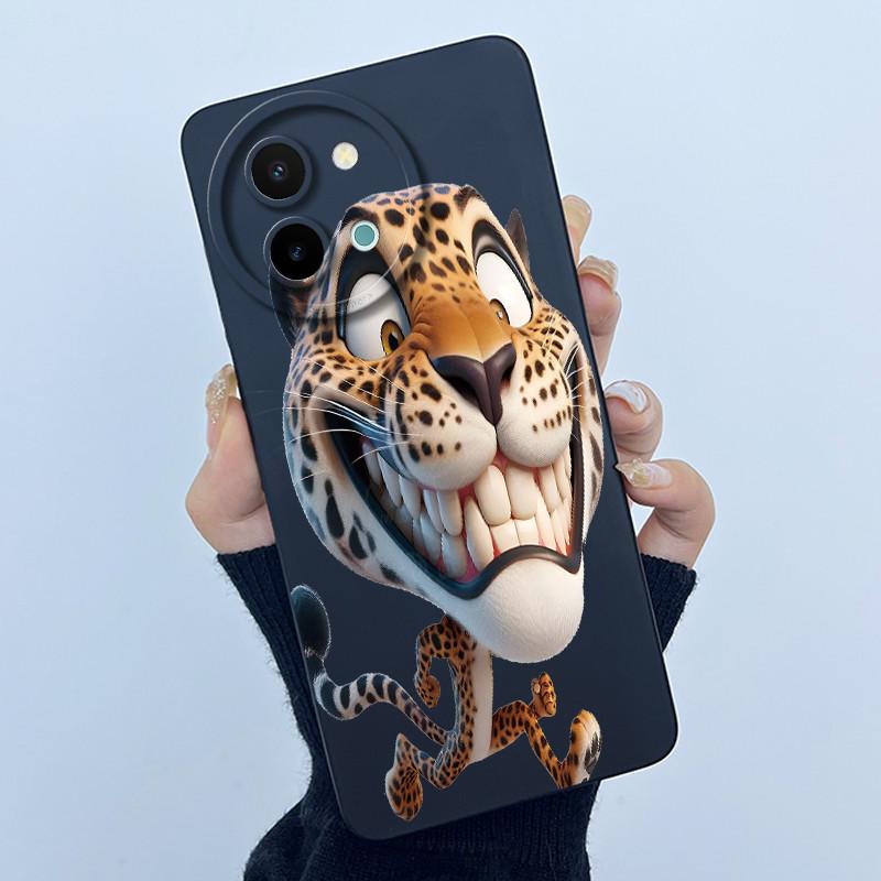 Case For Vivo Y38 Y58 T3X Y200i Y200T 5G Lovely Cat Funda Soft Liquid Silicone Camera Protection Back Cover Shockproof Bumper