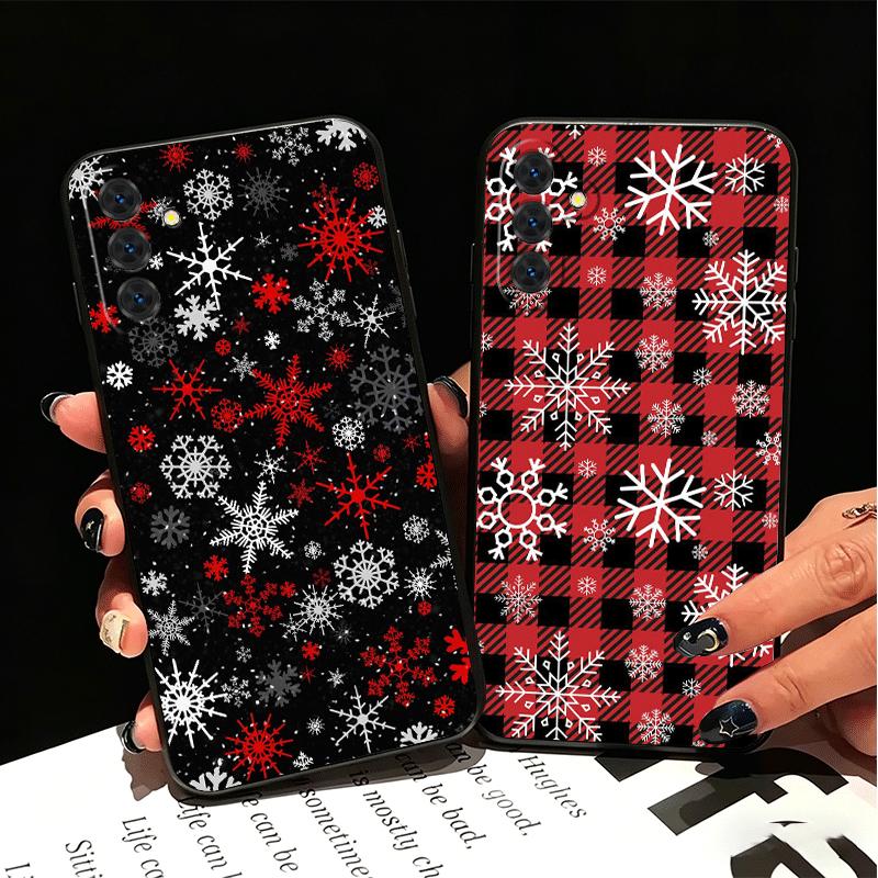 Snow Snowflake Winter Cold Soft Phone Case for Samsung A17 A37 A57 A16 A26 A36 A56 A15 A25 A35 A55 A14 A24 A34 A54 A13 A23 A33 A