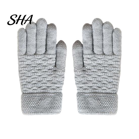 Versatile Outdoor Sports Gloves 1 Pair Winter Warm Fleece Lined for Women Men, Cold Soft Acrylic Accessories Weather Thermal Gloves, Thickened