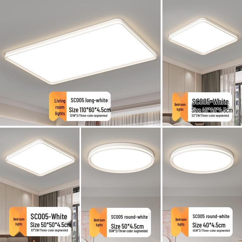 LED Full Spectrum Ceiling Light - Modern Minimalist Design for Living, Dining, and Bedroom Spaces