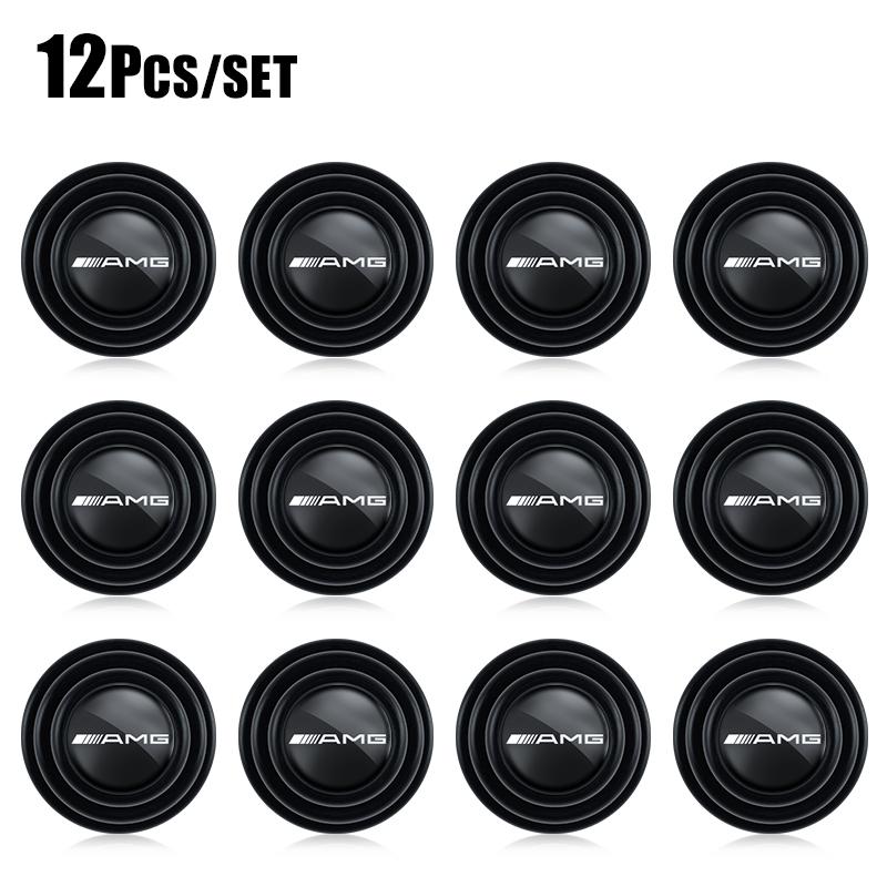 

12Pcs Car Door Shock Absorber Decal Stickers Buffer Gasket For Mercedes Benz AMG GLE GLS CLA CLE GLC CLS GLA W223 W213 W206 W464
