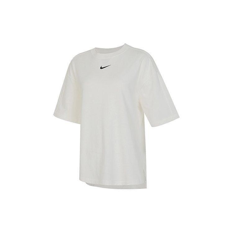 Nike Women'ss Logo Crewneck Casual T-Shirt White HJ3947-133