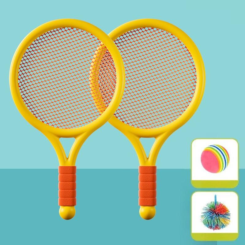 Creative Children's Badminton Racket Elastic Racket Parent-child Interaction Outdoor Sports Tennis Racket Set Puzzle Toy Gift
